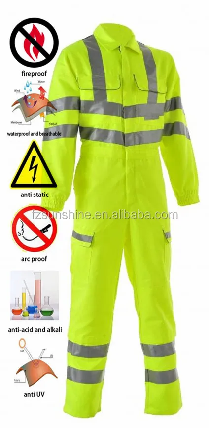 flame retardant coveralls Work Flame Retardant Work Coverall with reflective tape