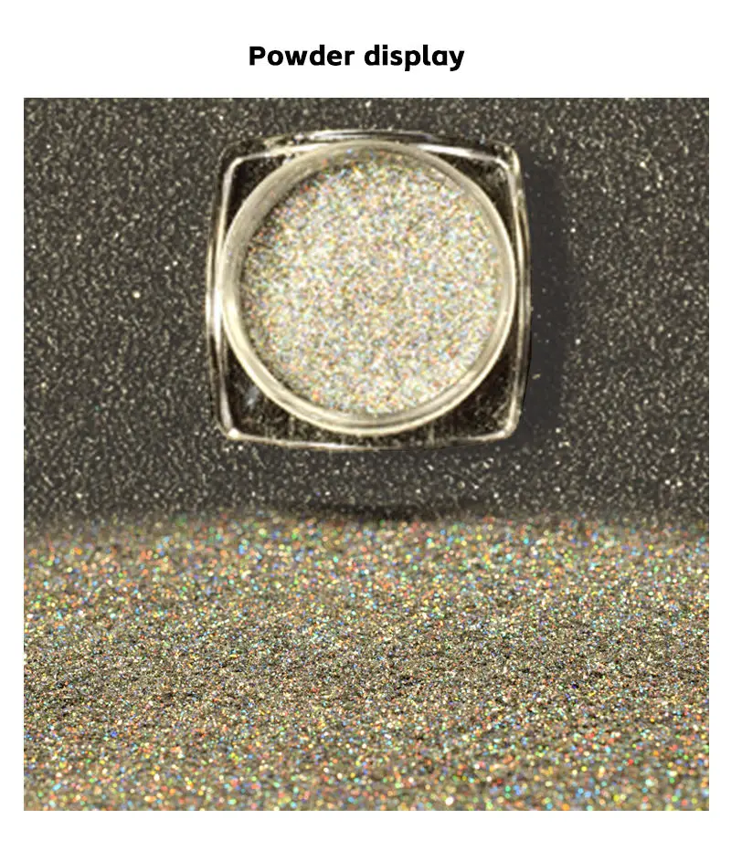 Wholesale New Popular Foreign Trade Nail art DIY seven color laser electroplating magic mirror magic color laser silver powder
