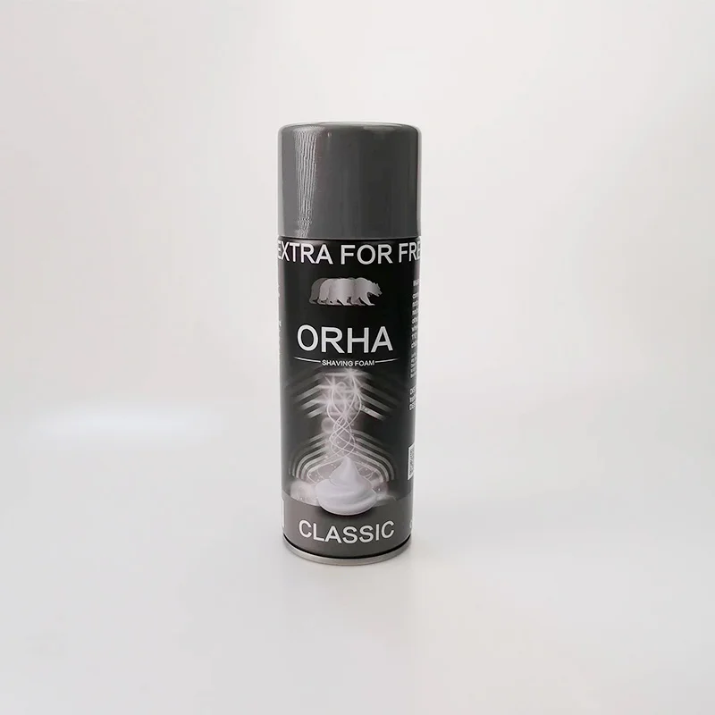 Custom Logo 400ml 100% Natural Skin Shaving Foam For Men