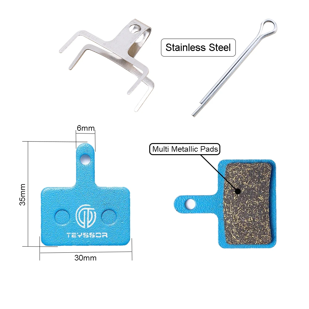 Wholesale Bicycle Resin Semi-Metallic Mtb Shimano Disc Brake Sintered Pads