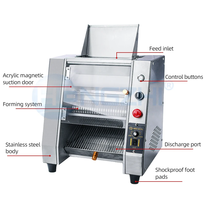 HENGZHI Commercial 300W Taro Ball Cassava Ball Maker Machine with Emergency Button for Boba Tea/Bubble Tea/Milk Tea