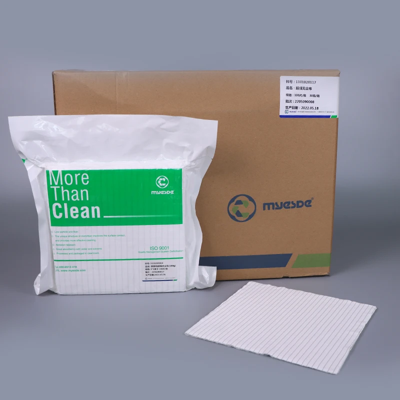 Low levels ions NVRs  nonvolatile residues particles fibers Sterile Cleanroom wiper