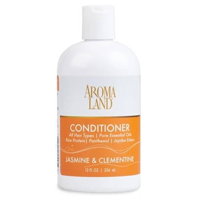 Aromaland Natural Conditioner With Essential Oils - Jasmine & Clementine - 12 0z