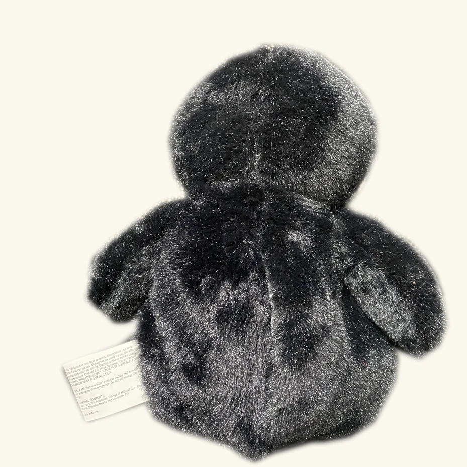 Popular microwave-heated Penguin Plush Doll Flax Seed Lavender Heating Pad Hand Warmer Removable Heating Plush Toy