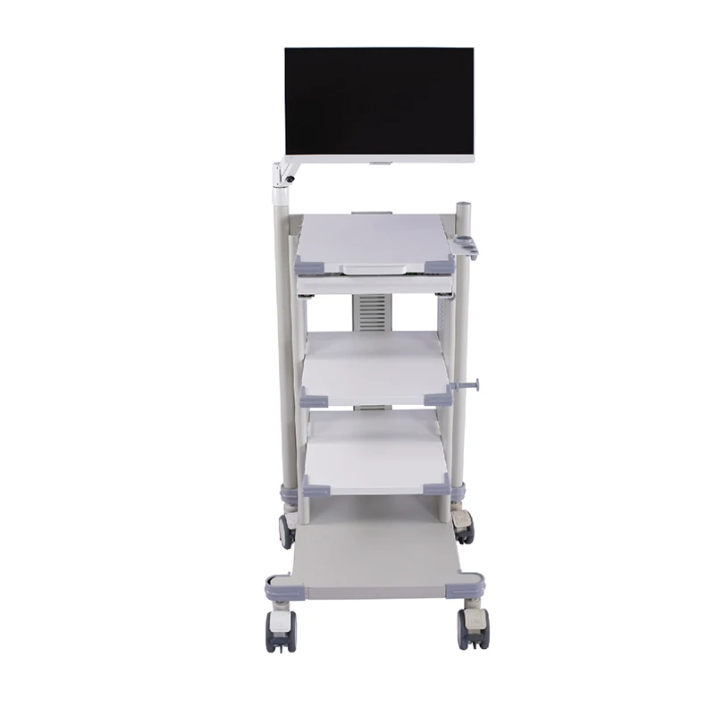 2021 High quality Hospital Endoscope System Workstation Cart Medical Mobile Trolley