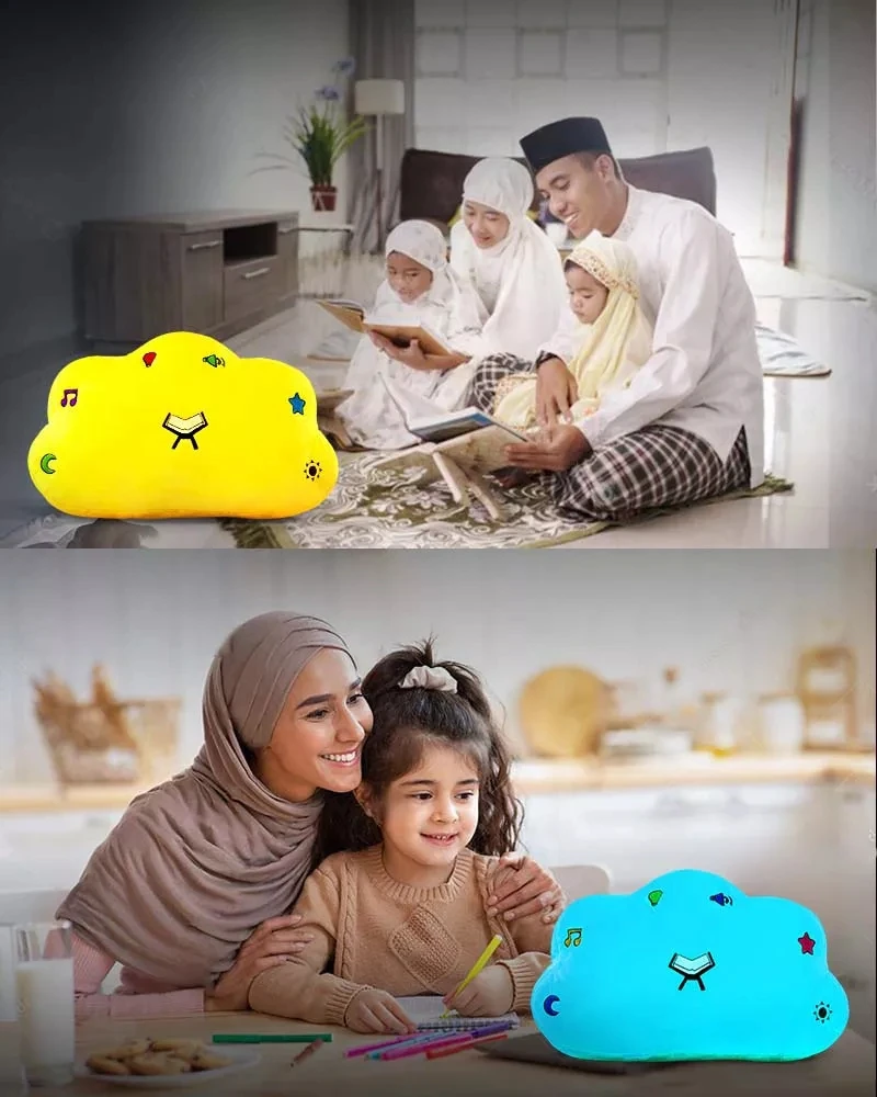 new Islamic birthday gift quran cloud pillow speaker dutch  talking quran pillow for kids