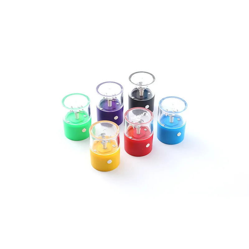 Top Selling Smoking Smoke Metal Accessories Plastic Custom Logo Crusher 50mm Electric USB Chargeable Tobacco Herb Grinder