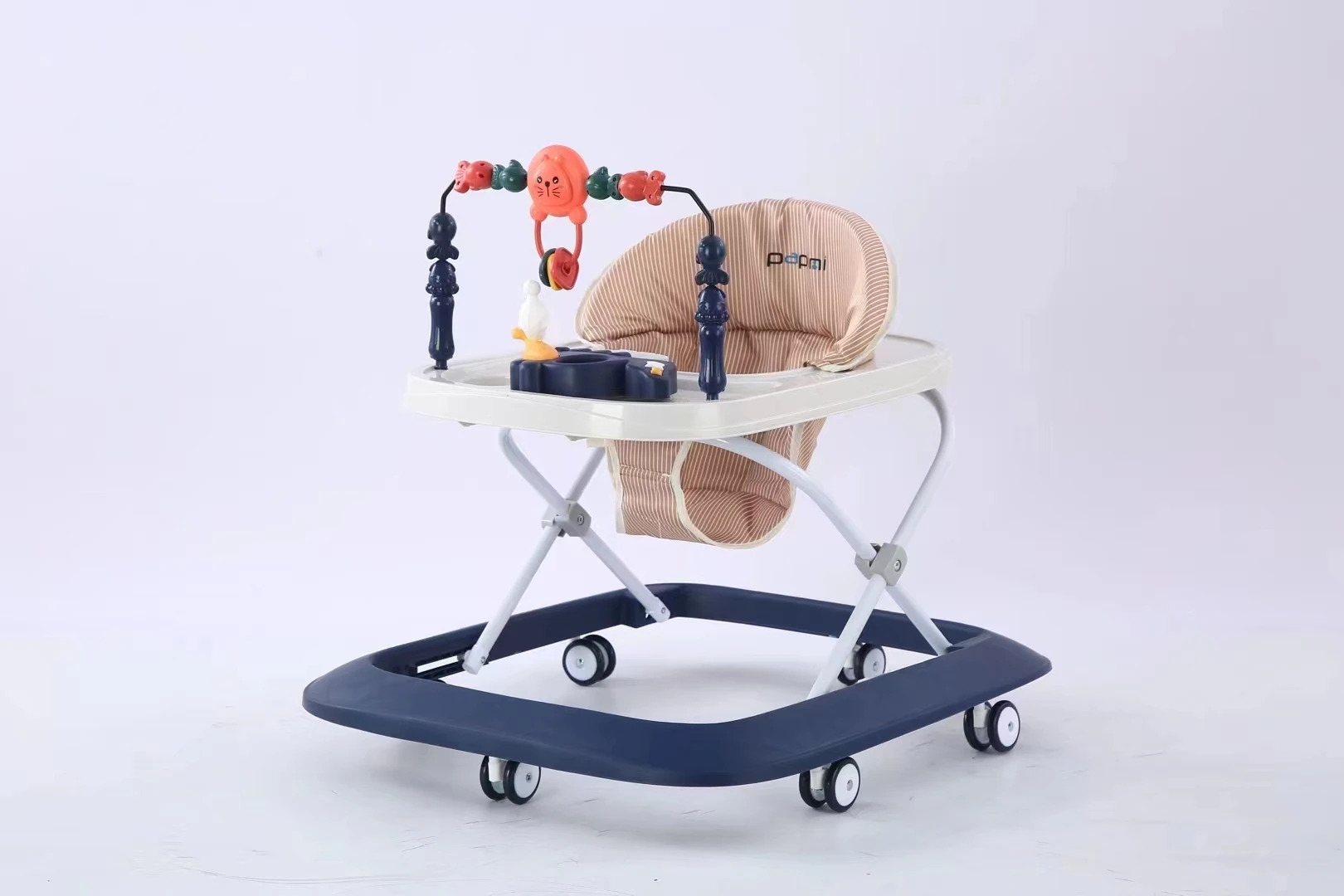 2024 Simple Multi-Function 3 in 1 Baby Walker with Music Push Strollers Early Education Toys for Toddlers Plastic Material