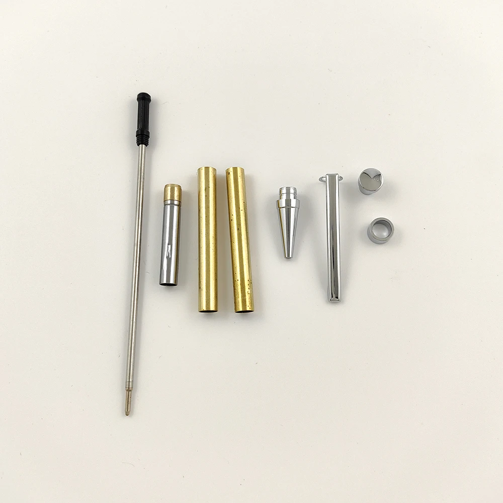 Taiwan DIY 7MM Slim Pen Kits Handmade Woodturning Pen Making Parts Sierra Bolt Action Twist Pen Kits