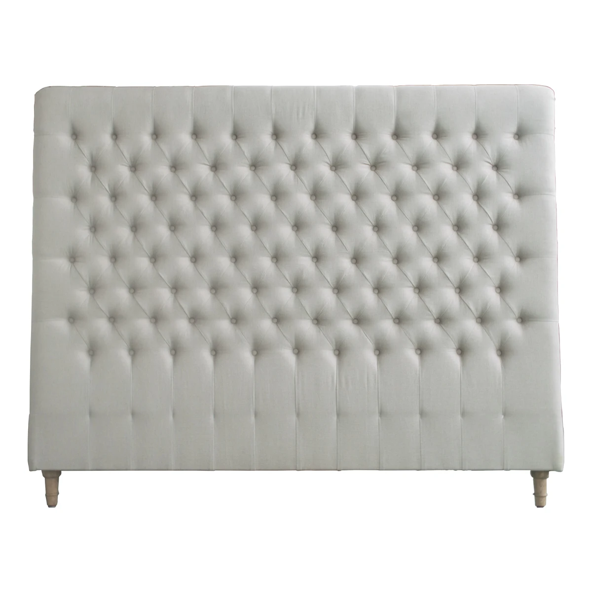 
French Linen Buttoned Upholstered Bedhead Tufted Headboard HL007 