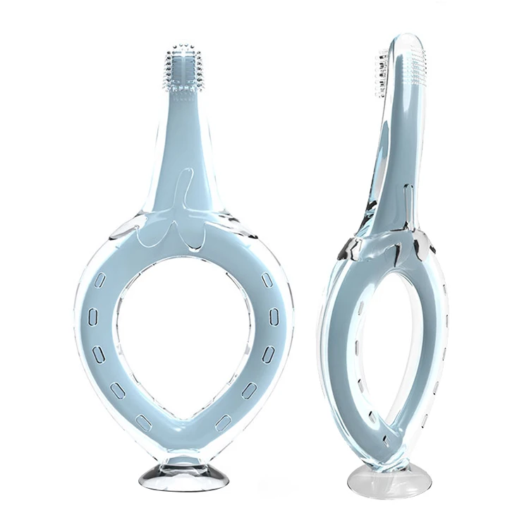 Детская Силиконовая зубная щетка с присоской силиконовая Детская Мягкая зубная щетка симпатичной формы