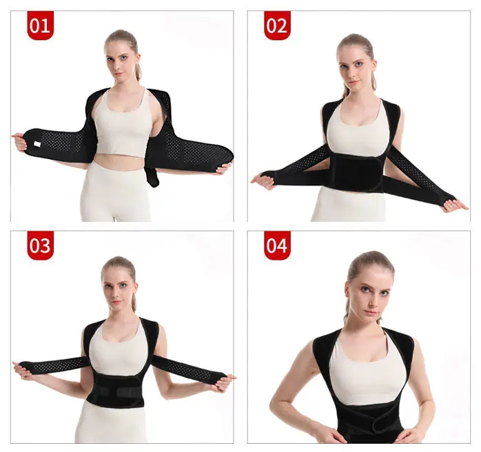 Improve Upper Adjustable Clavicle Back Support Brace Back Posture Corrector Posture Trainer Sports for Women Men