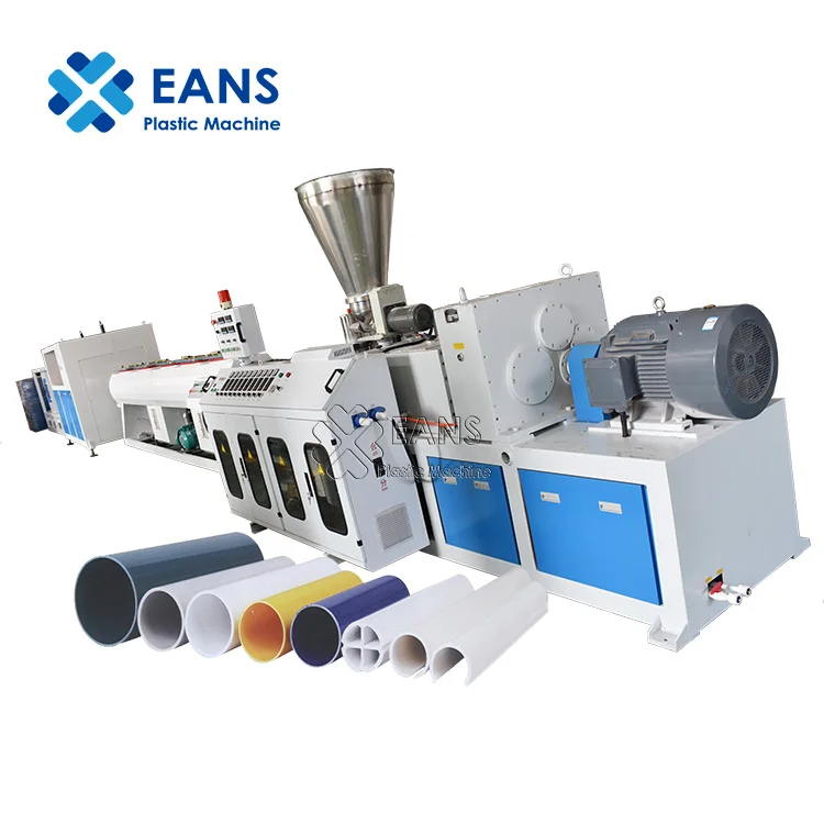 PVC Tube Square Drain Pipe Plastic Extruder Manufacturer / Making Machine