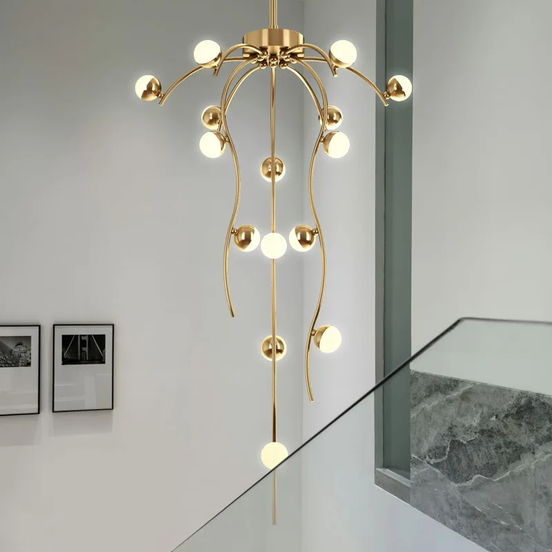 
Contemporary modern luxury large indoor ceiling hanging LED glass chandeliers and lamps 