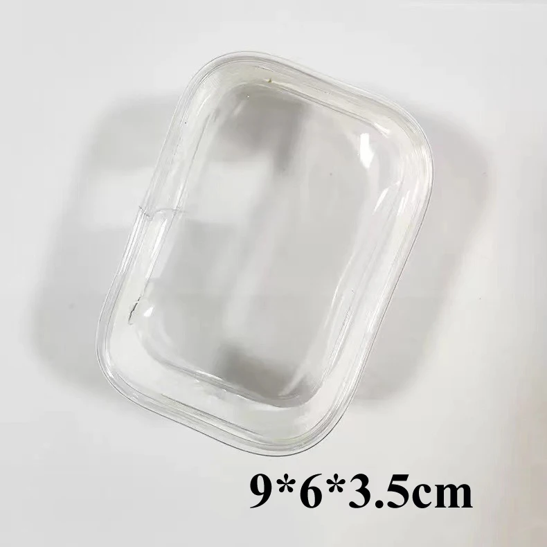 4 sizes plastic doll display bag transparent clear pvc travel zipper pouch with keychain