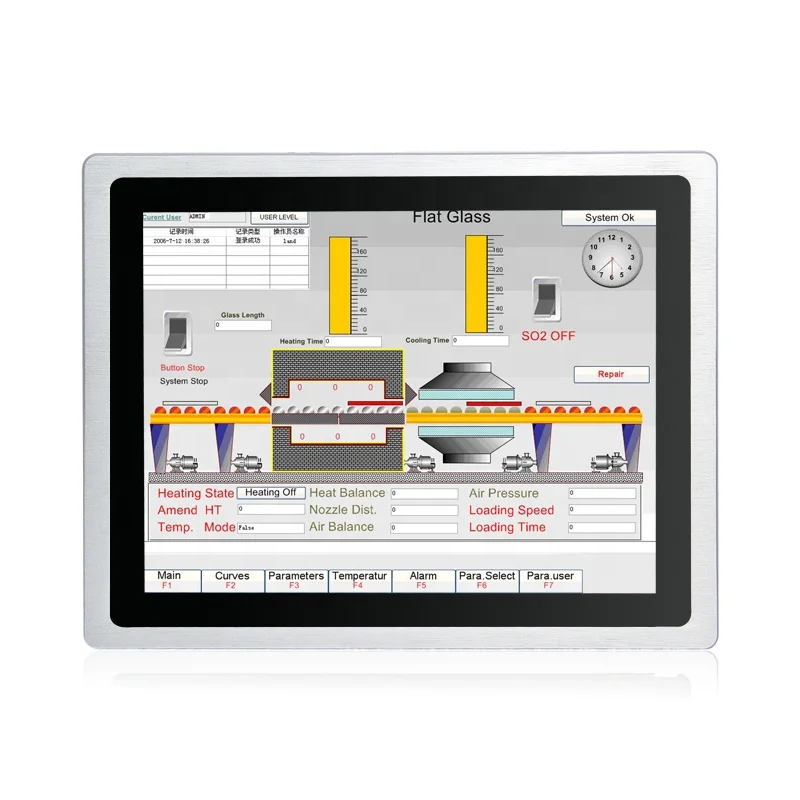 7 12.1 18.5 inch 4:3 16:9 Ratio Panel Mount IP65 Flat Capacitive/Resistive Industrial Touchscreen Lcd Monitor for Kiosk