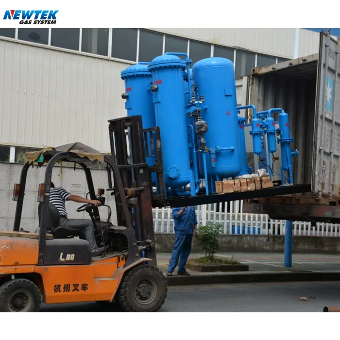 NEWTEK advanced gas system 99% 100Nm3/hr Fuel to go container type oxygen plant for sale