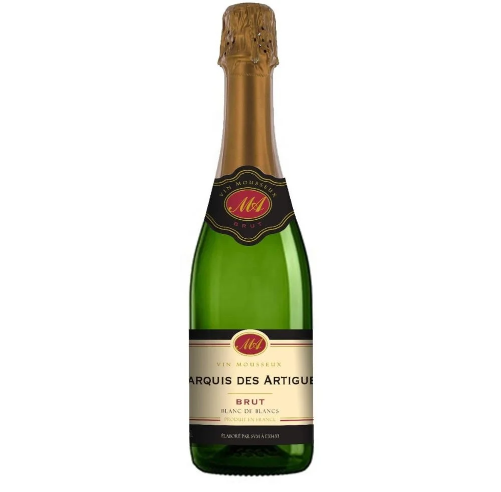 
Marquis des Artigues Blanc de Blancs BRUT white sparkling high quality wine 
