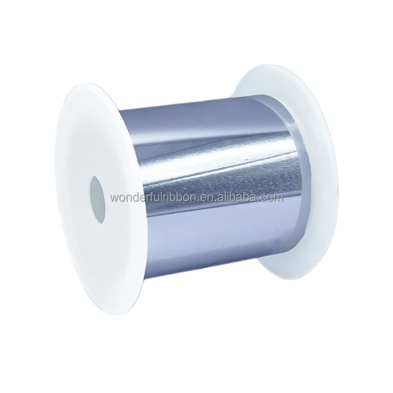 WONDERFUL Silver PET Gift Sequins Film Rolls Soft and Opaque for Metallic PET Wrap Roll Packaging Festivals Decorations