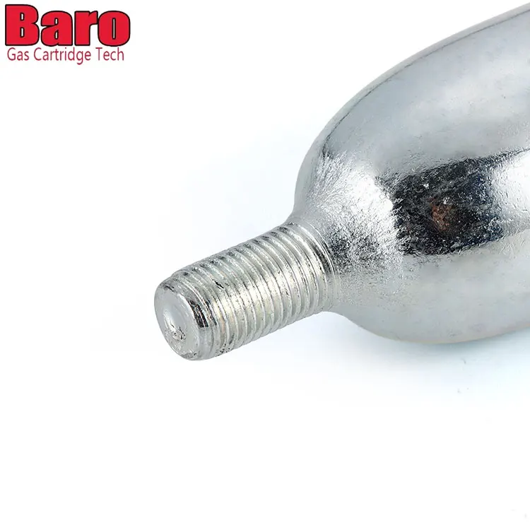 High Quality Tire Air Refill Plain Neck 38g CO2 Cartridge Gas Bottle 38g CO2 Gas Cylinder