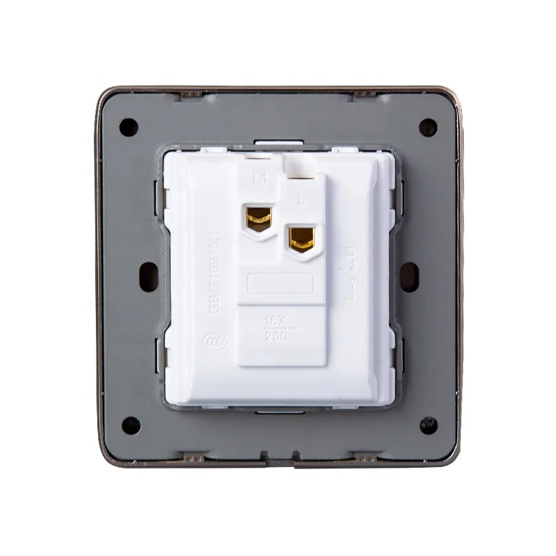 Simple light luxury switch One open gold acrylic wall switch