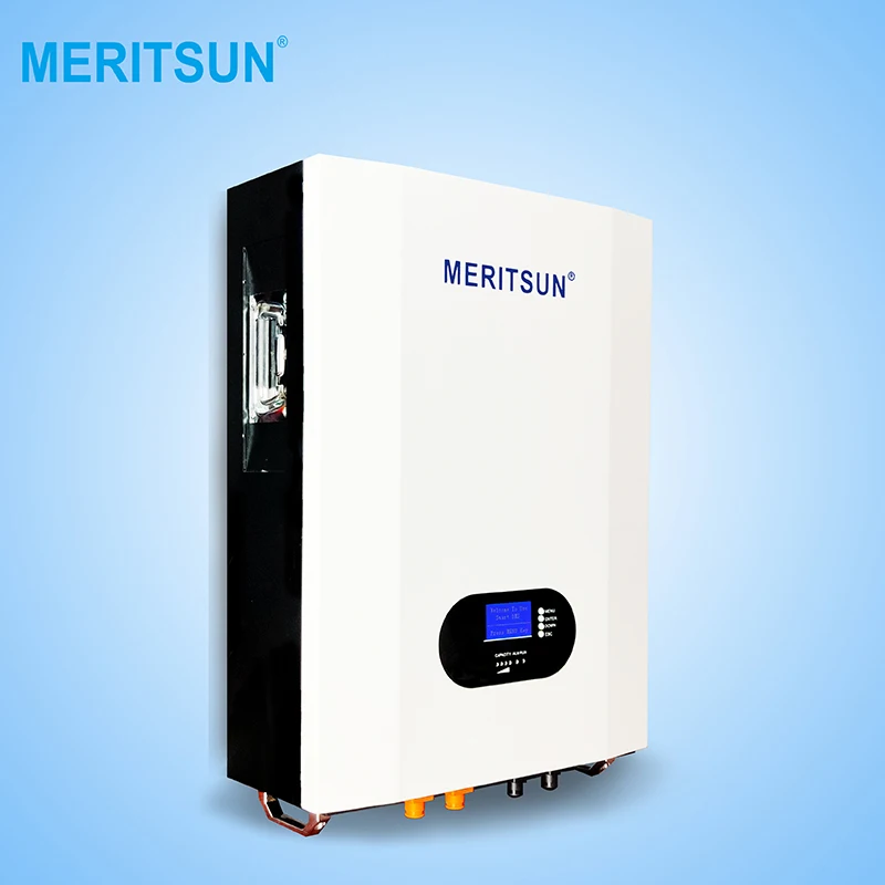Patented Technologies MERITSUN power storage battery Hybrid Grid 48V LiFePO4 Lithium ion Battery 10KWh Solar System