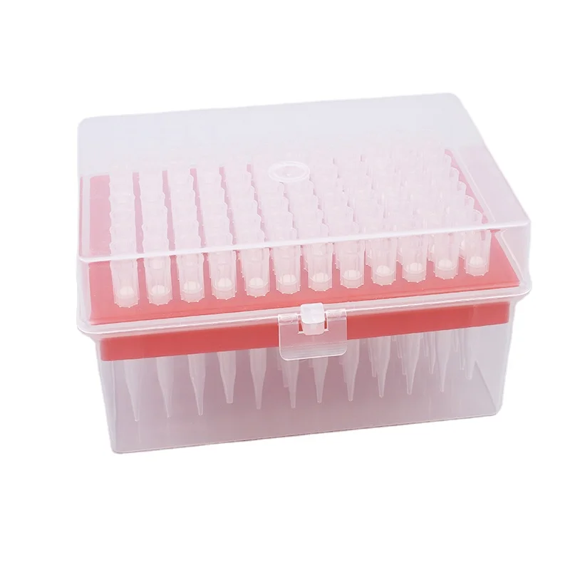 
New product 100uL plastic universal lab pipette tips filter box 
