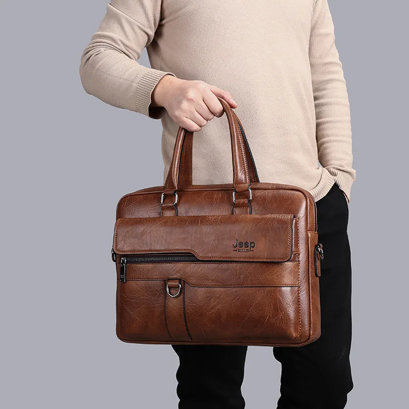 Factory Outlet High Quality Fashion Waterproof Quakeproof Laptop Bag Business Men Office Messenger Bag