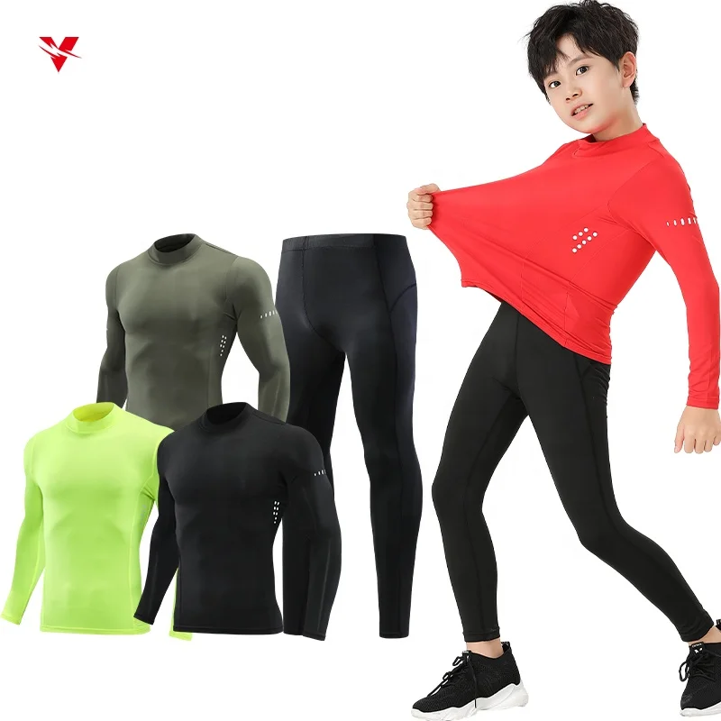 Kids Winter Sport Thermal Underwear Sets Men Compression Long Johns Brand Quick Dry Sweat Men Sportswear Running Tights 850+311
