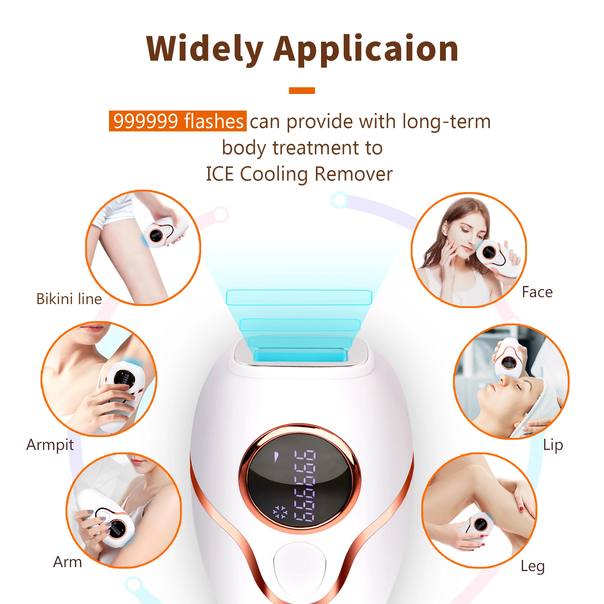 999999 Flashes IPL Epilator Women Men Laser Hair Removal Home Portable IPL Hair Removal