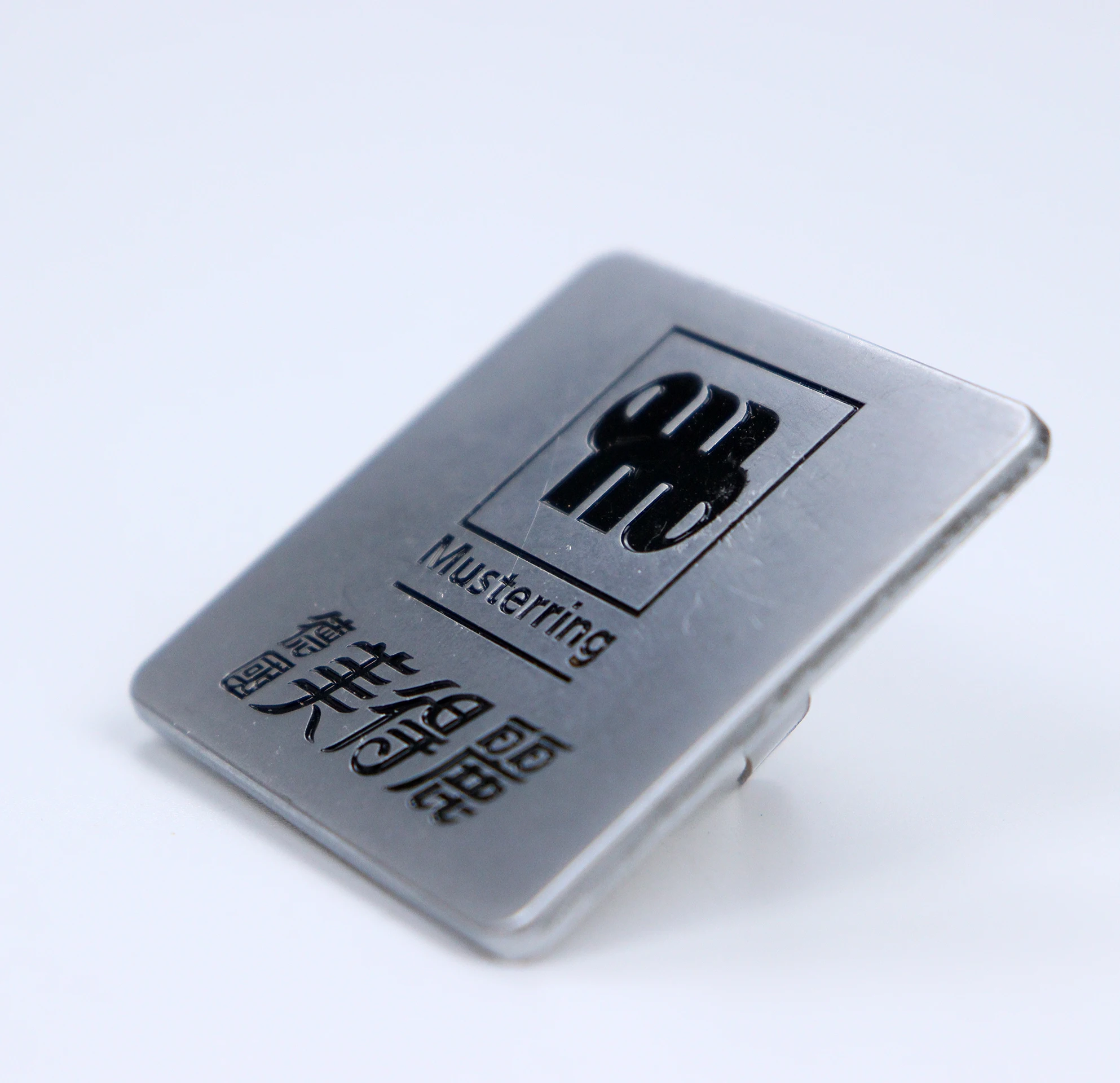 Custom metal labels for luggage and bags Custom handbag metal logo /logo metal plate/custom logo tag for handbags