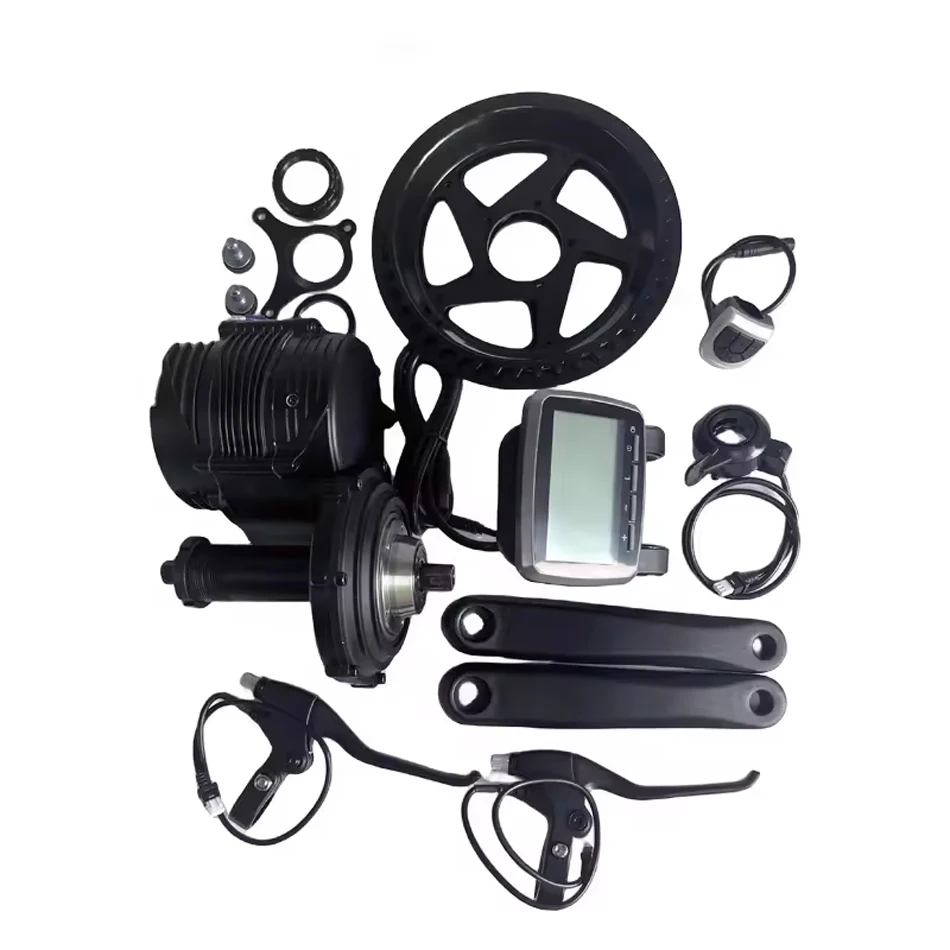 Updated E Bike Kit Tongsheng Mid Motor Kit 48v 750w Tsdz8 Mid Drive Conversion Kit with battery