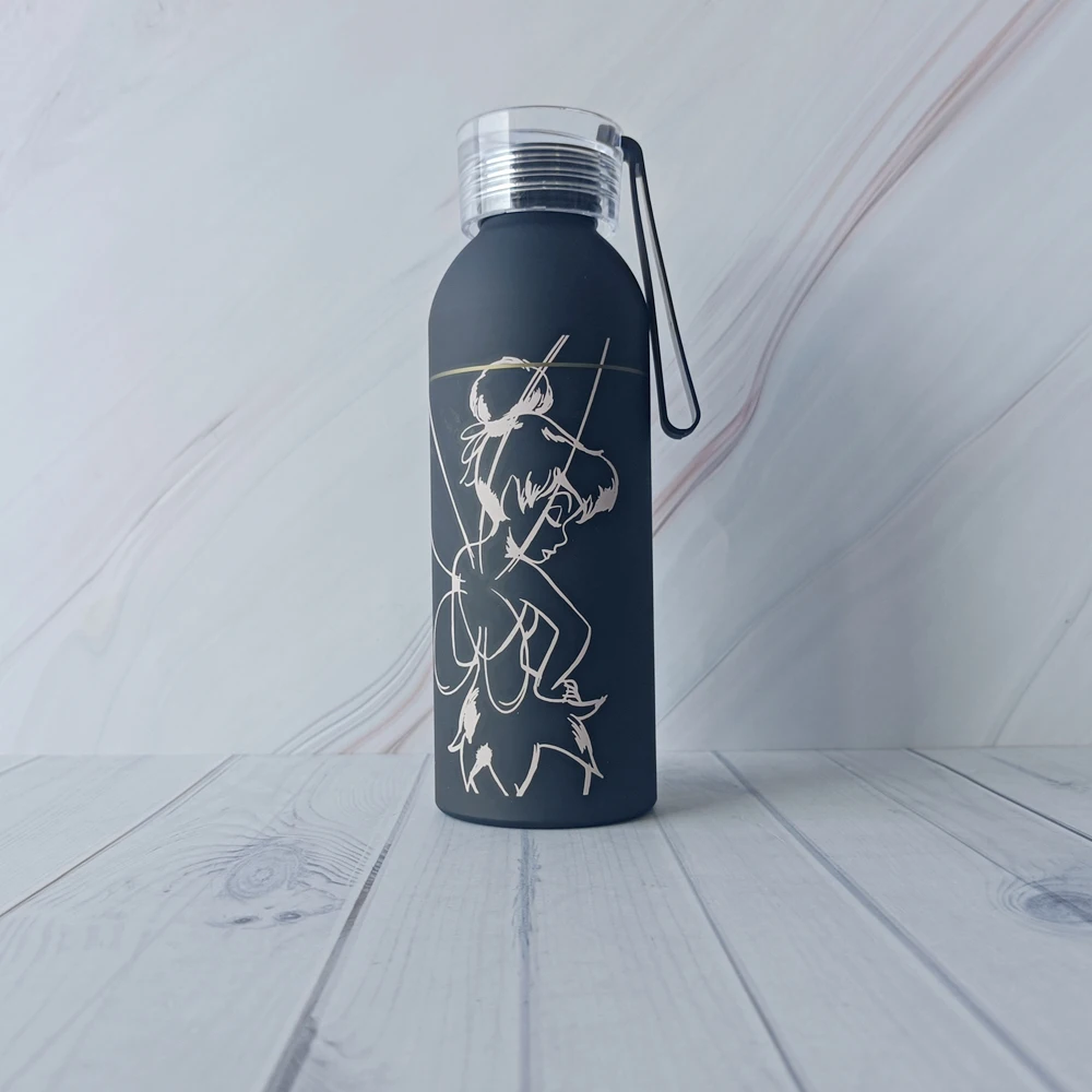 Promotional Metal Black Aluminium Water Bottle Bicycle Bottle Sublimation Blank Aluminum Sport Drink Water Bottle