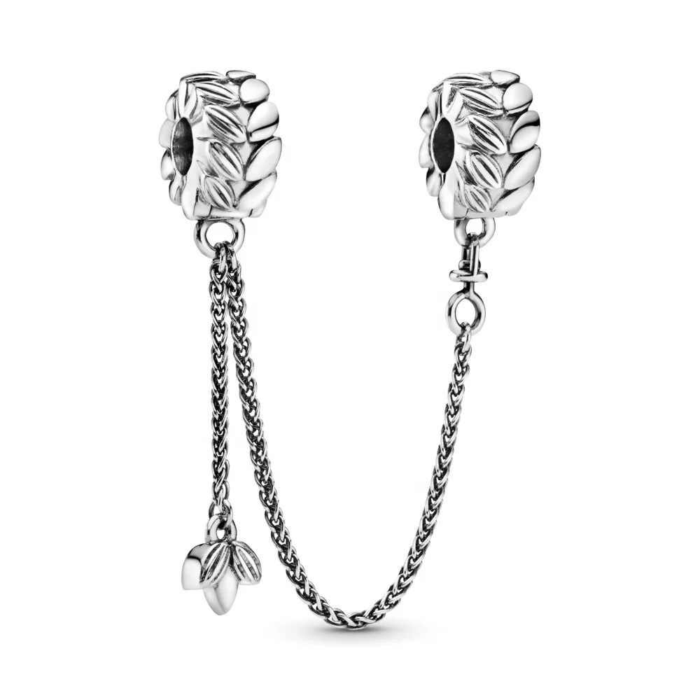Браслет pandora из серебра 925 пробы с модной цепочкой