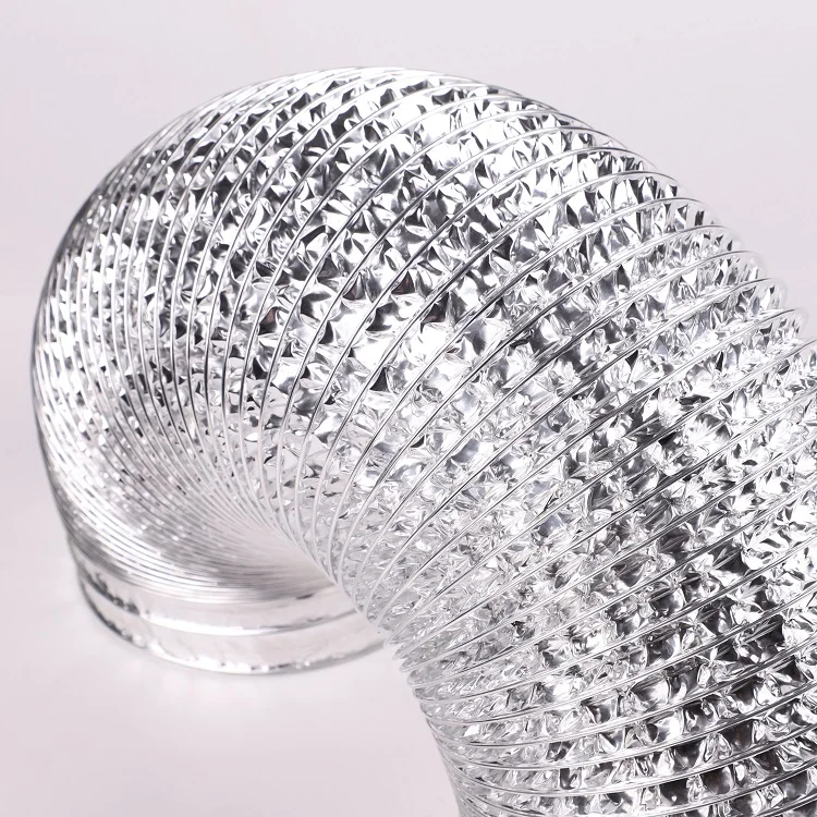 Hvac system ventilation pvc breathing spiral flexible air hose duct pipe