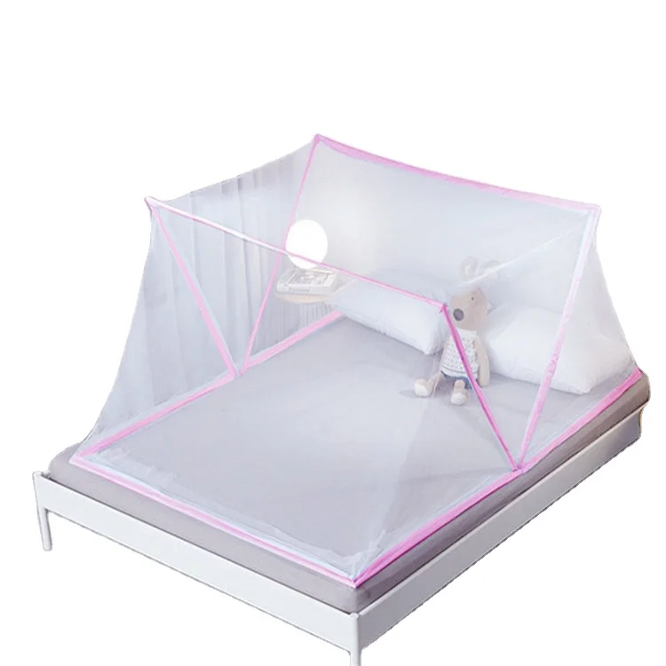European Palace Purple Double Bed Folding Foldable Folding Mosquito Nets For Girls Bed Twin Bed
