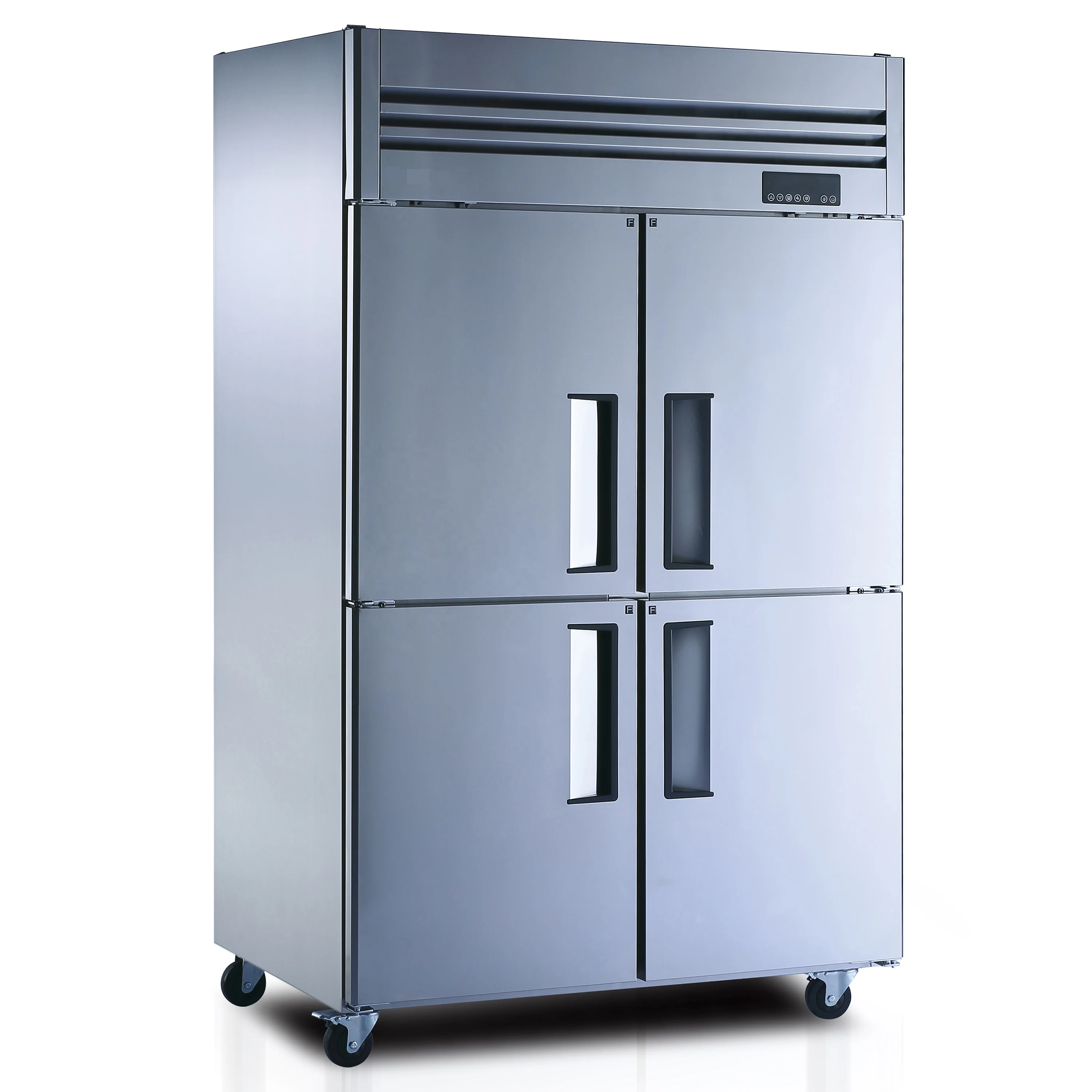 Arriart Hot sale Commercial Baking Kitchen Equipment Four Door Refrigerator Freezer Vertical Stainless Steel Fridge