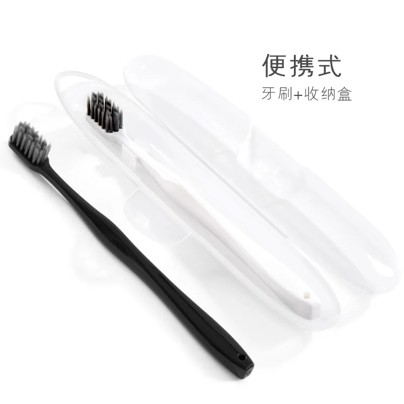 Modern white custom plastic soft travel  toothbrush biodegradable eco friendly toothbrush case box