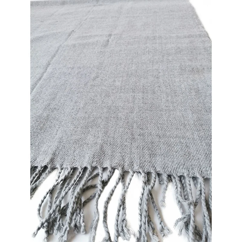 
Amazon Hot Selling Solid And Soft Woven Scarves For Men And Women Tassels Scarf 