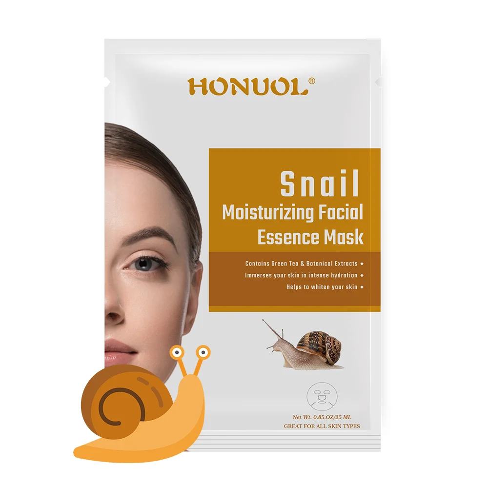 
OEM Private Label Snail Lifting&Firming Collagen Essence Facial Mask Moisturizing Korean Face Mask 