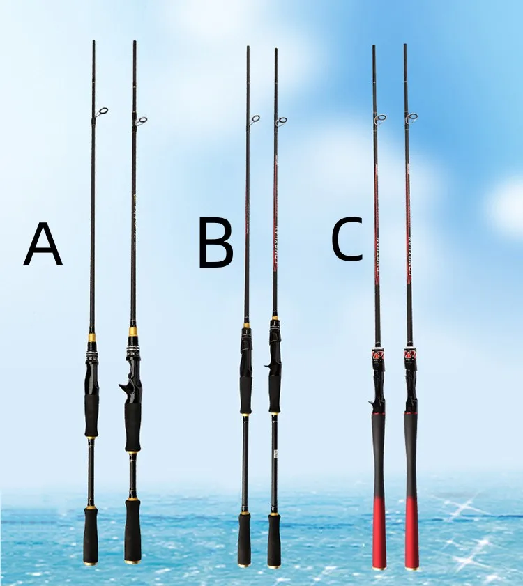 Factory price 2 Sections 2.4m Action Best Value Carbon Spinning Fishing Rod