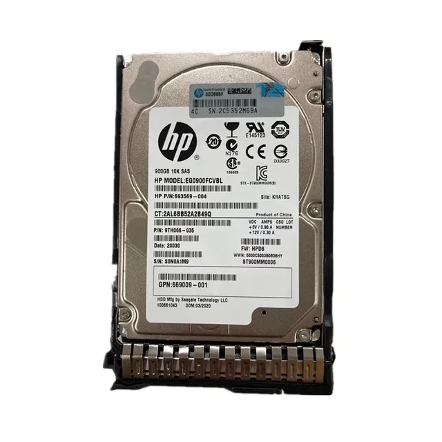 Заводская цена 785075-B21 785414-001 HPE 900GB SAS 12G 10K 2.5in hdd жесткий