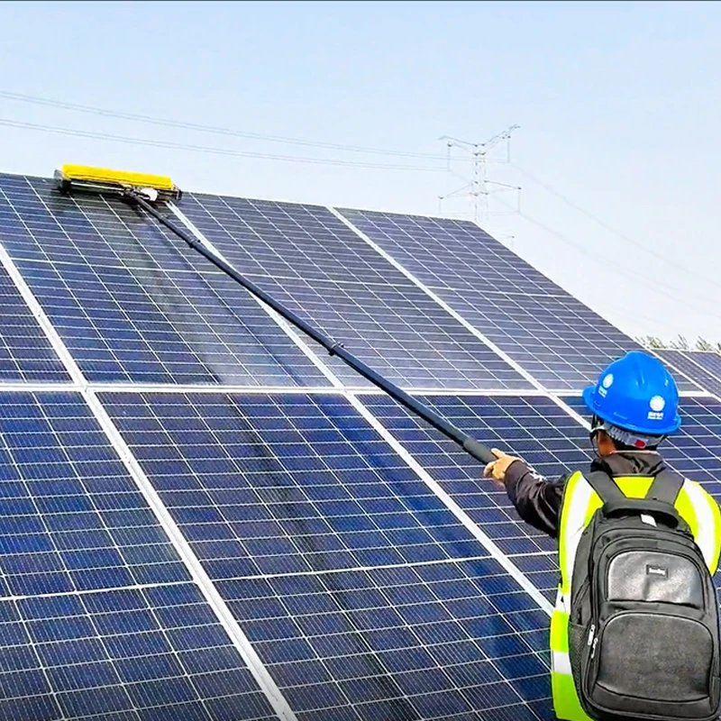 Brushless Motor Electric Roller Brush Solar Panel Cleaning Brush High Efficiency Solar Panel Wash Cleaning