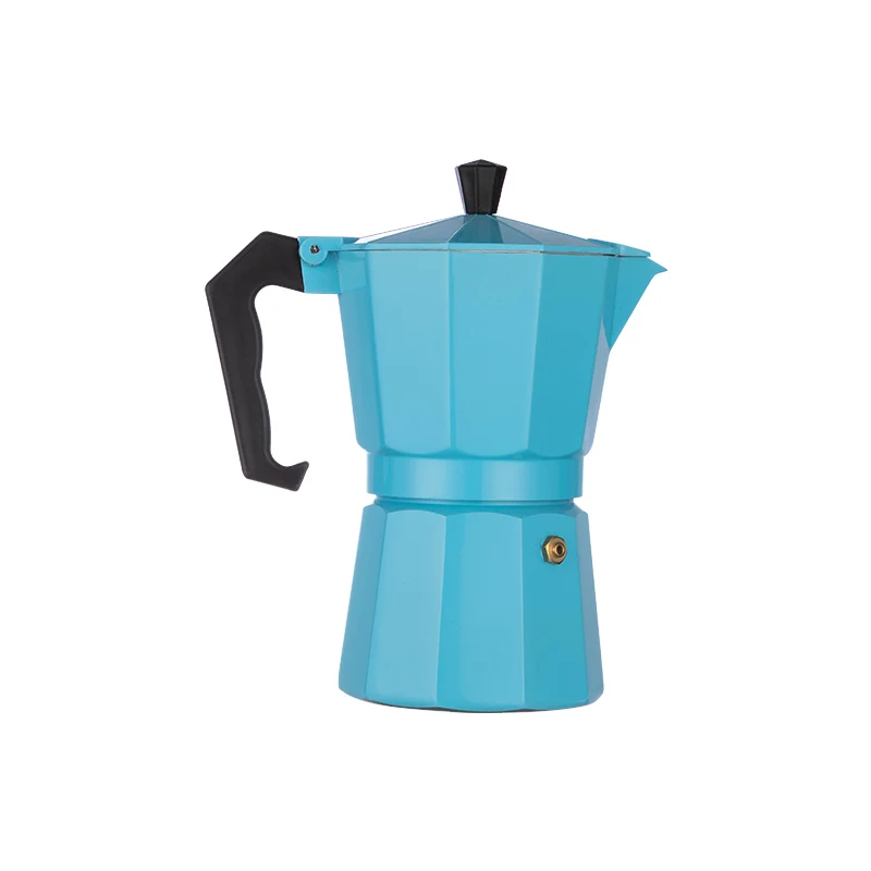 6 cups High Quality Gas Italian Stove Top Aluminium Moka Espresso Coffee Maker Moka Pot Silver Coffee Maker