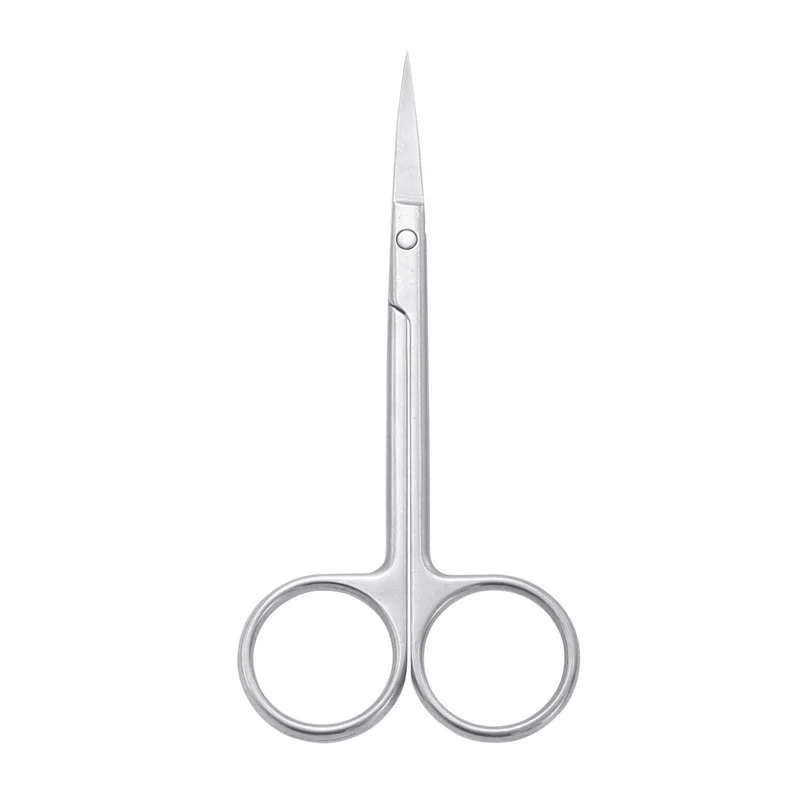 Premium Manicure Nail Scissors Silver Stainless Steel Arrow Point Russian Nail Cuticle Scissors