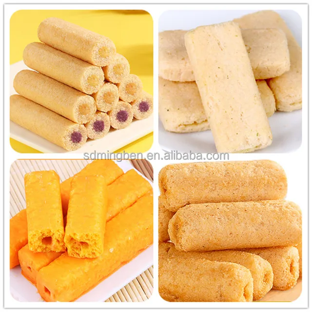 Hot Sales puffed core filled snack food processing line with pillow shape corn pop puff snack making machine 1 - 4 sets