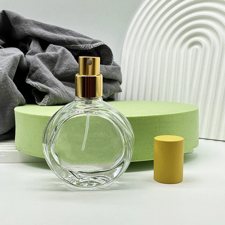 30ml 50ml 100ml Luxury round shape glass beauty fragrance perfume bottles