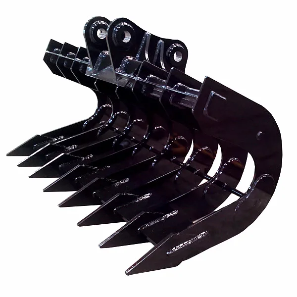 excavator severe scoop rake bucket for Kobelco SK100 heavy duty scoop rake