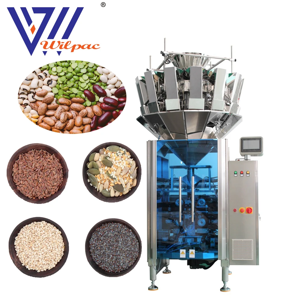 High Speed 70 bag/min Factory Price Pillow Bag Nuts Chips Double Servo Vertical Packing Machine
