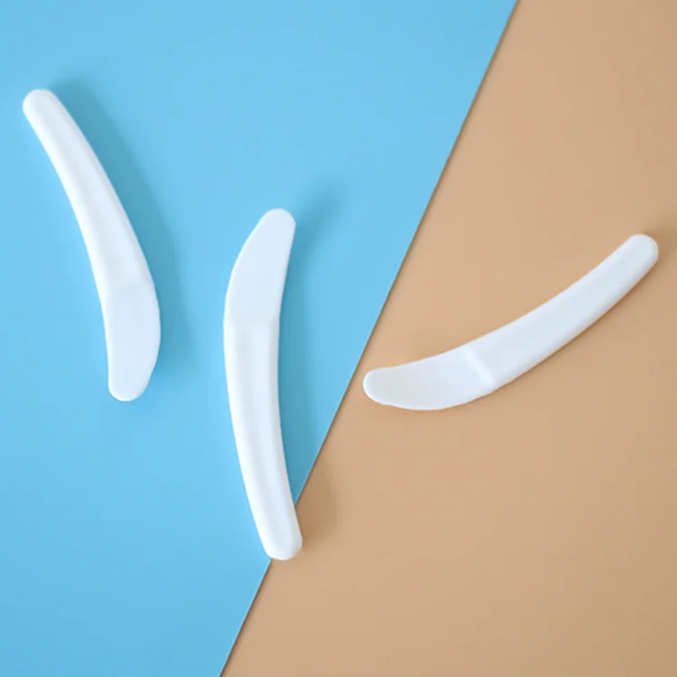 
 Маленькая белая полипропиленовая пластиковая Косметическая шпатель для крема, ложка для крема для глаз  